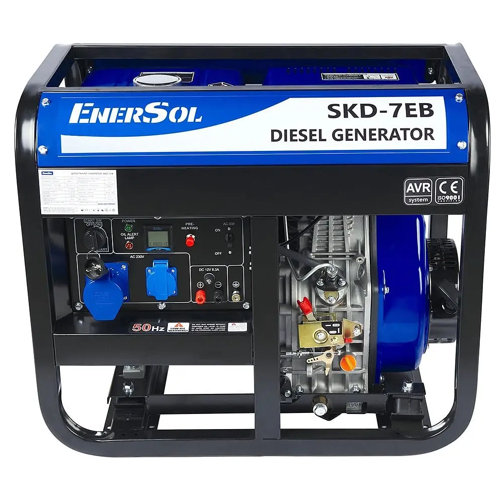 Генератор дизельний 6 кВт EnerSol SKD-7EB (41-00480) - фото 2