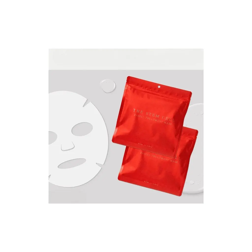 Маска для обличчя Kor Japan The Stem Cell Facial Treatment Mask Тканинна зі стовбуровими клітинами і галактомісісом 30 шт (4571365222322) - фото 4