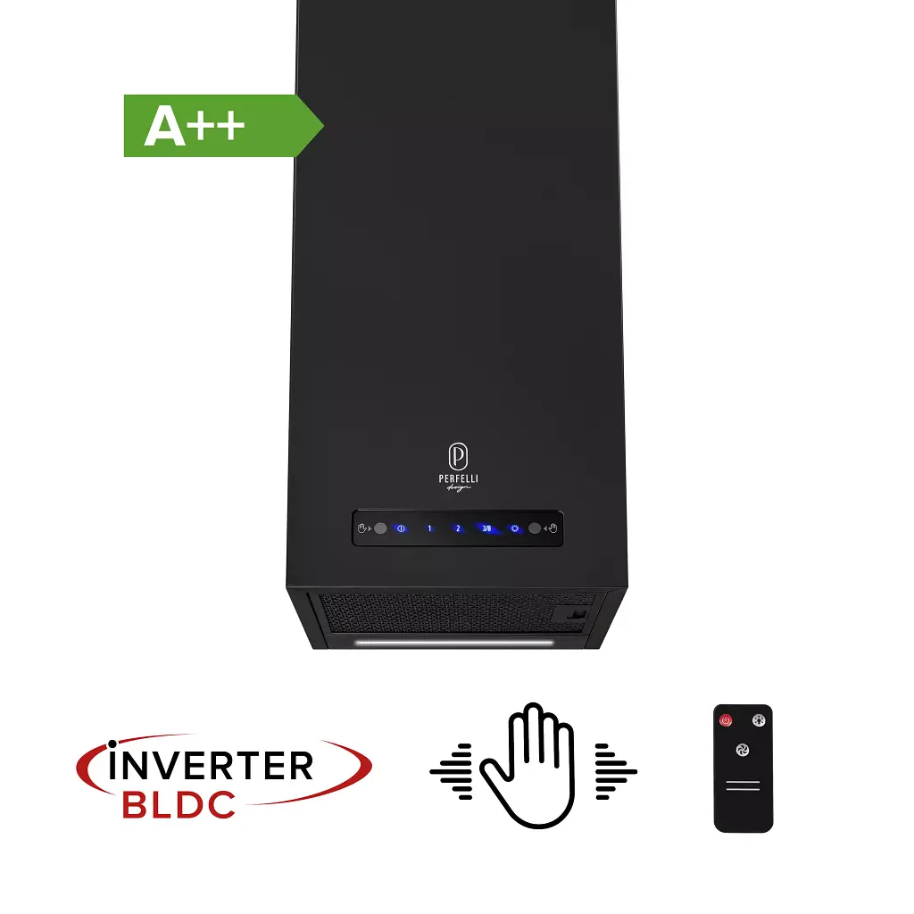 Витяжка пристінна Perfelli Design Quadro 36 Nero Silenzio - фото 2