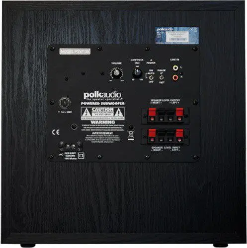 Сабвуфер Polk Audio PSW10E Black - фото 4