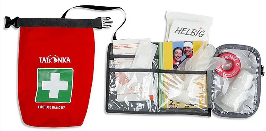 Водонепроницаемая аптечка Tatonka First Aid Basic Waterproof red, материал - T-Cover Tex, красная TAT 2710.015 - фото 2