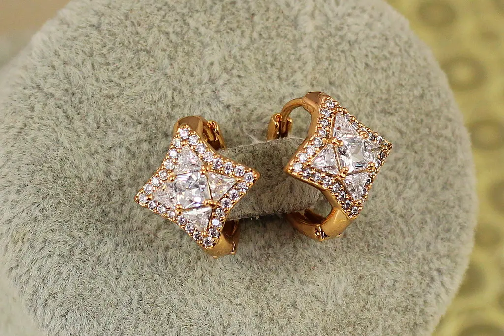 Сережки Xuping Jewelry Золота зірка 1,5 см золотисті