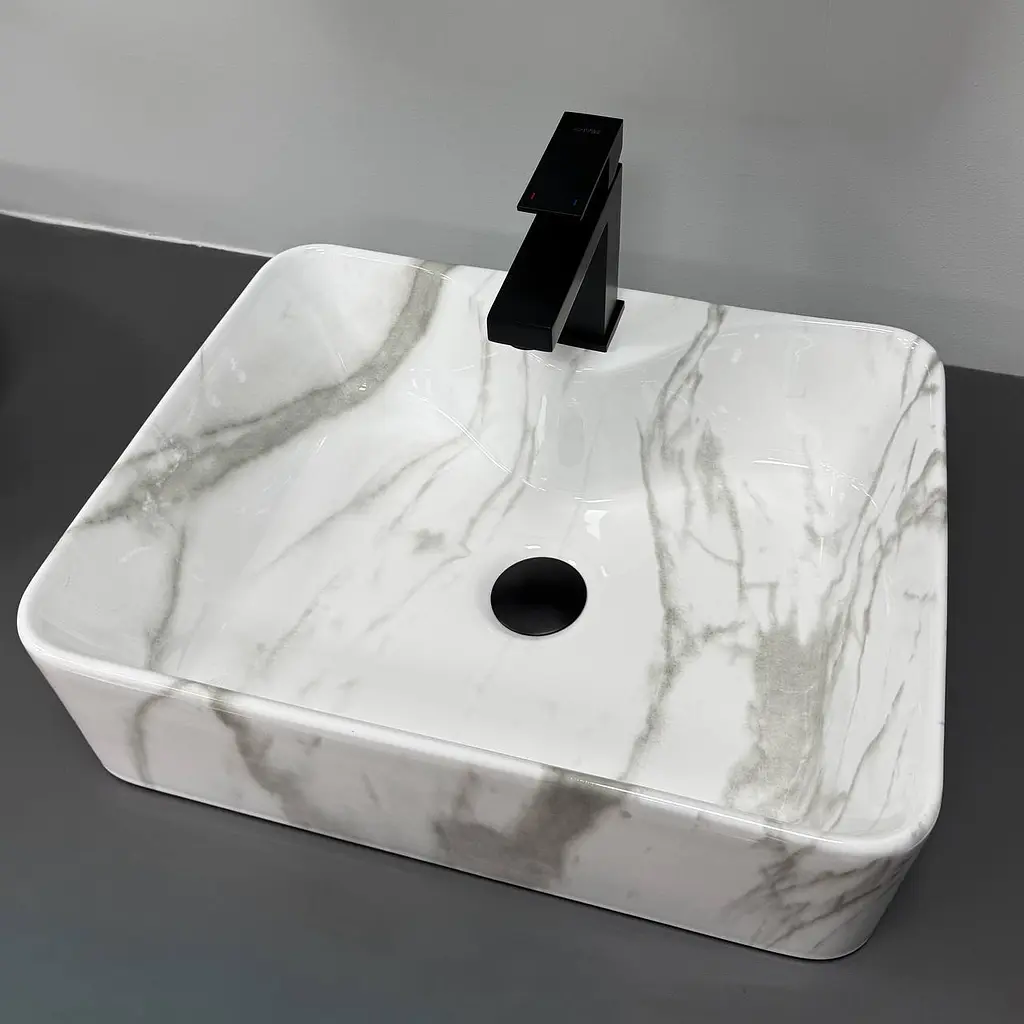 Умивальник VBI Forli накладний 48x38 см sand glossy VBI-011109