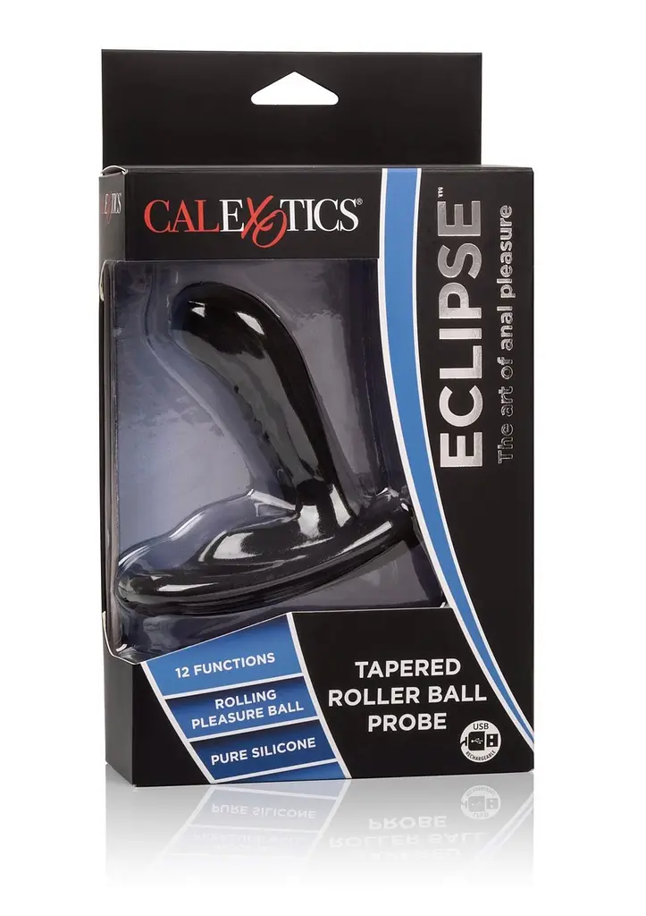 Стимулятор простати CalExotics Eclipse Roller Ball Probe, 10.3 см чорний - фото 6