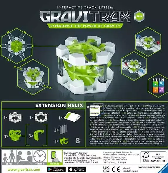 Додатковий набір до конструктора Ravensburger GraviTrax PRO Helix спіральний модуль для трас 270279 - фото 3