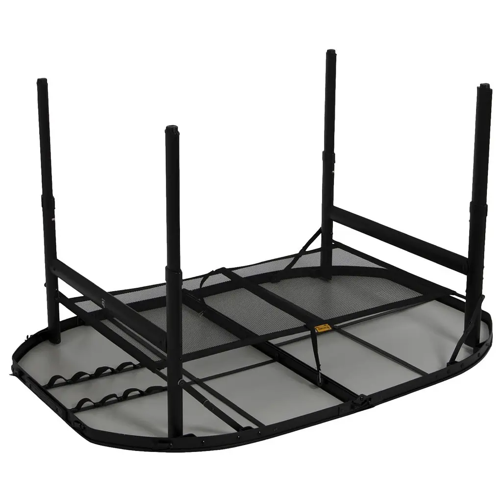 Стіл Bo-Camp Northgate Oval 120x80 cm Black/Grey (1404187) - фото 2