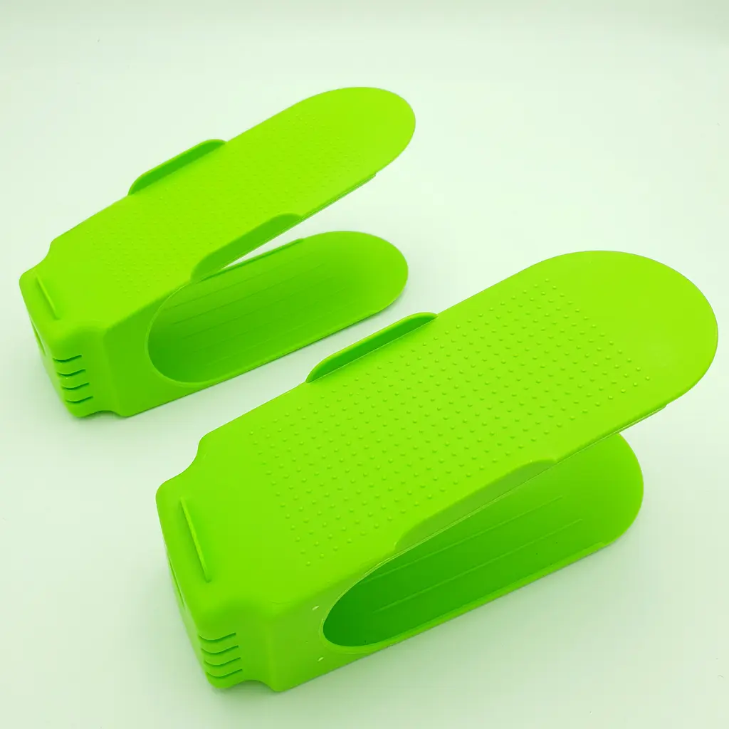 Підставка стійка для пари взуття органайзер SHOES HOLDER комплект на 2 пари зелений