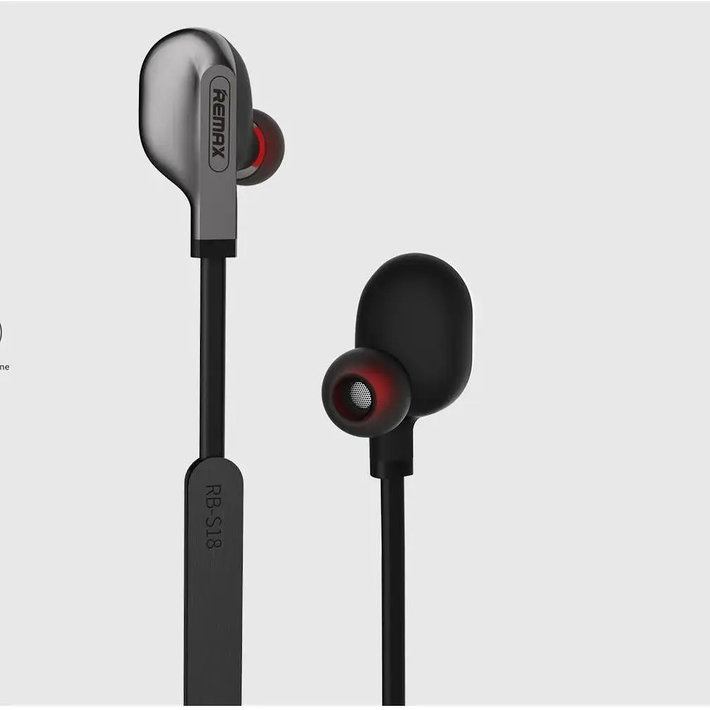 Бездротові навушники Remax RB-S18 Bluetooth V4.2 iOS Android / HD 75 см Black - фото 2