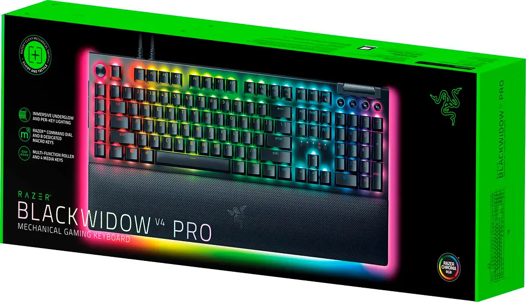 Клавіатура Razer BlackWidow V4 Pro Green Switch [RZ03-04680100-R3M1] [88447] - фото 5