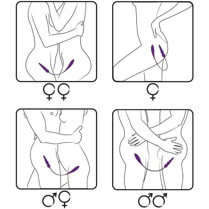 Вібратор двосторонній Adrien Lastic AD-2X з пультом LRS - фото 6