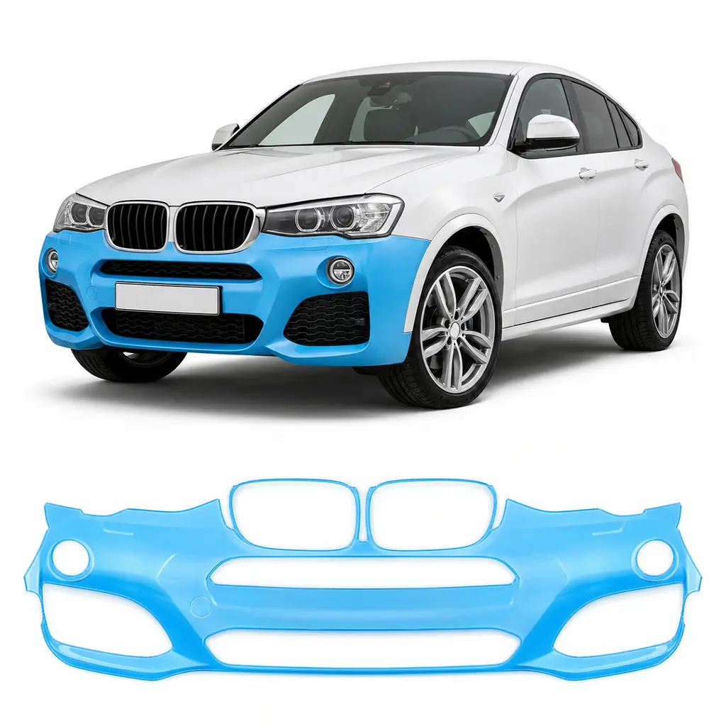 Антигравійна захисна бронеплівка за лекалами для BMW X4 F26 2014-2018 - передній бампер