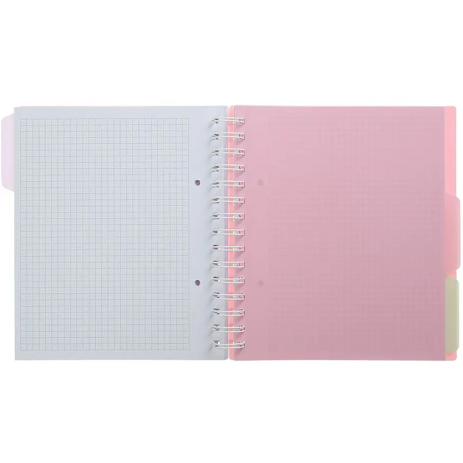 Зошит на пружині Buromax Pastel В5 (170x205) 120 аркушів 3 розділювачі рожевий (BM.24355912-10) - фото 6