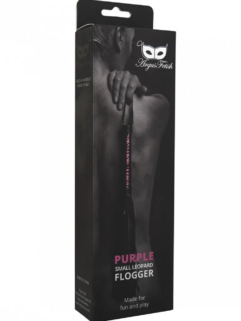 Кнут ARGUS PURPLE SMALL LEOPARD FLOGGER Argus Toys 79-AF1023 103773 - фото 3