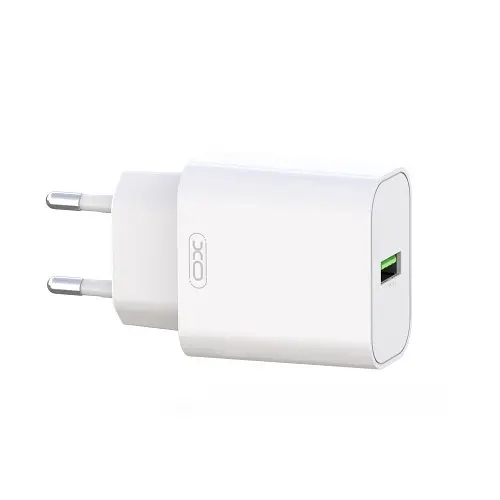 Сітчастий зарядний пристрій XO L103 (EU) QC3.0 18W Charger Білий - фото 3