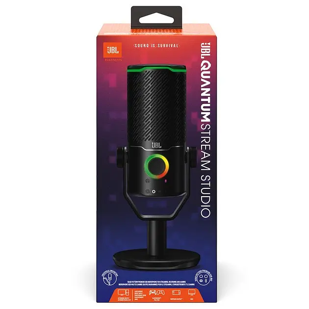 Микрофон JBL Quantum Stream Studio черный - фото 7