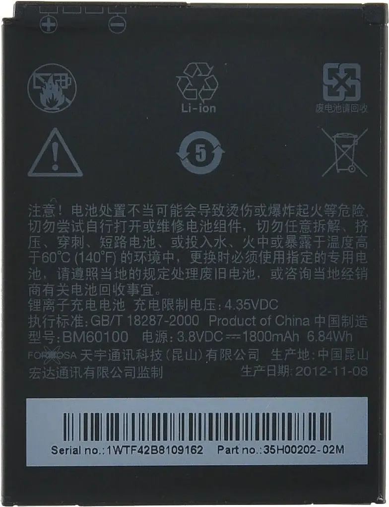 Акумулятор HTC BA S890/BM60100 (One SV) - фото 3