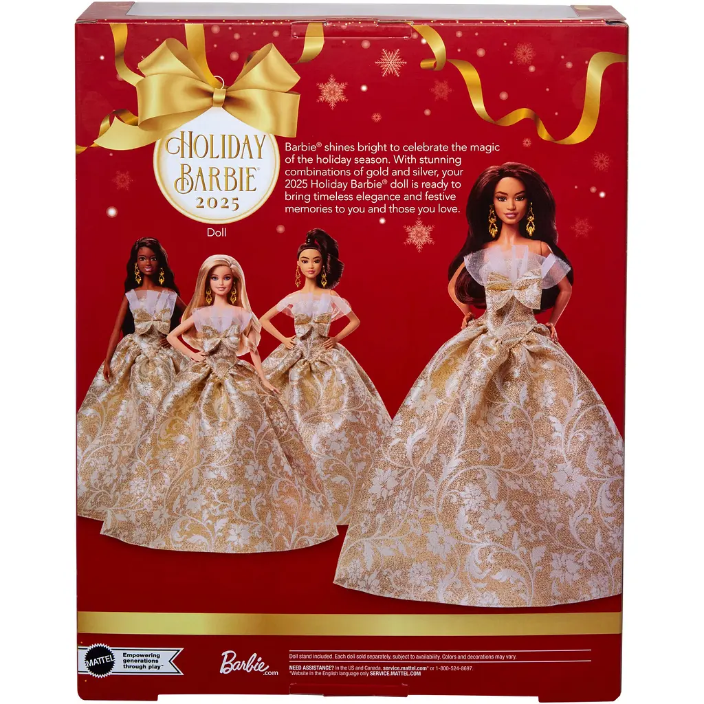 Коллекционная кукла Barbie Signature Праздничная брюнетка (JBH97) - фото 3