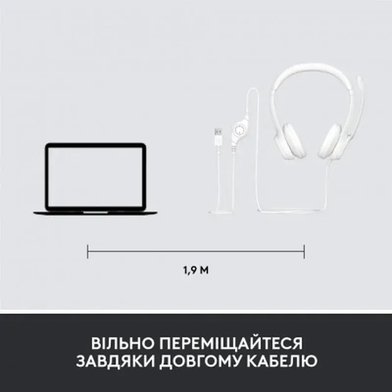 Навушники Logitech H390 USB White (981-001286) - фото 8