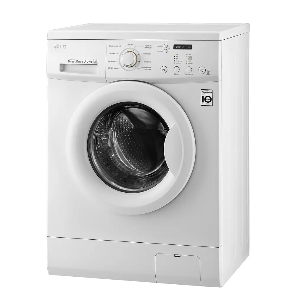 Пральна машина LG з фронтальним завантаженням FH2C3WD, 6.5кг, 1200, A+++, глибина 44см, Інвертор, Білий (FH2C3WD) - фото 6