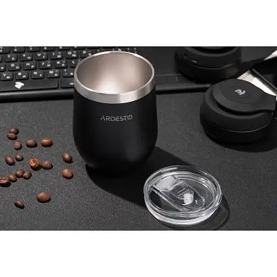 Термокружка Ardesto Compact Mug 350 мл Black (AR2635MMB) - фото 3