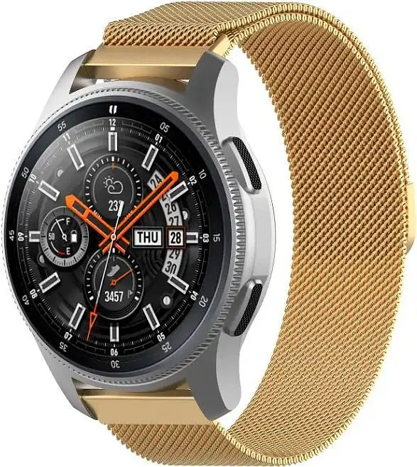 Універсальний ремінець для смарт-годинників DK Metal Milanesse Loop Magnetic Band 22mm Gold [78203] - фото 3