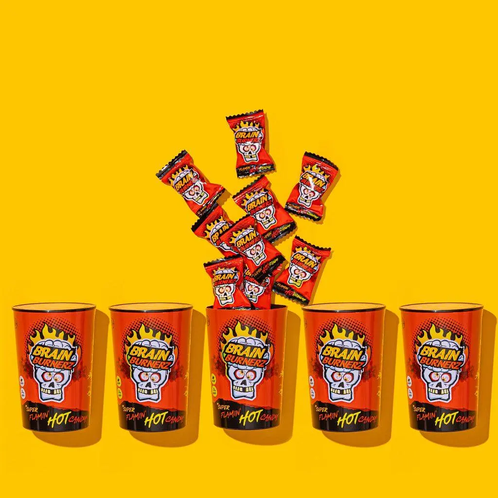 Льодяники Brain Blasterz Brain Burnerz Tub 48 г - фото 7