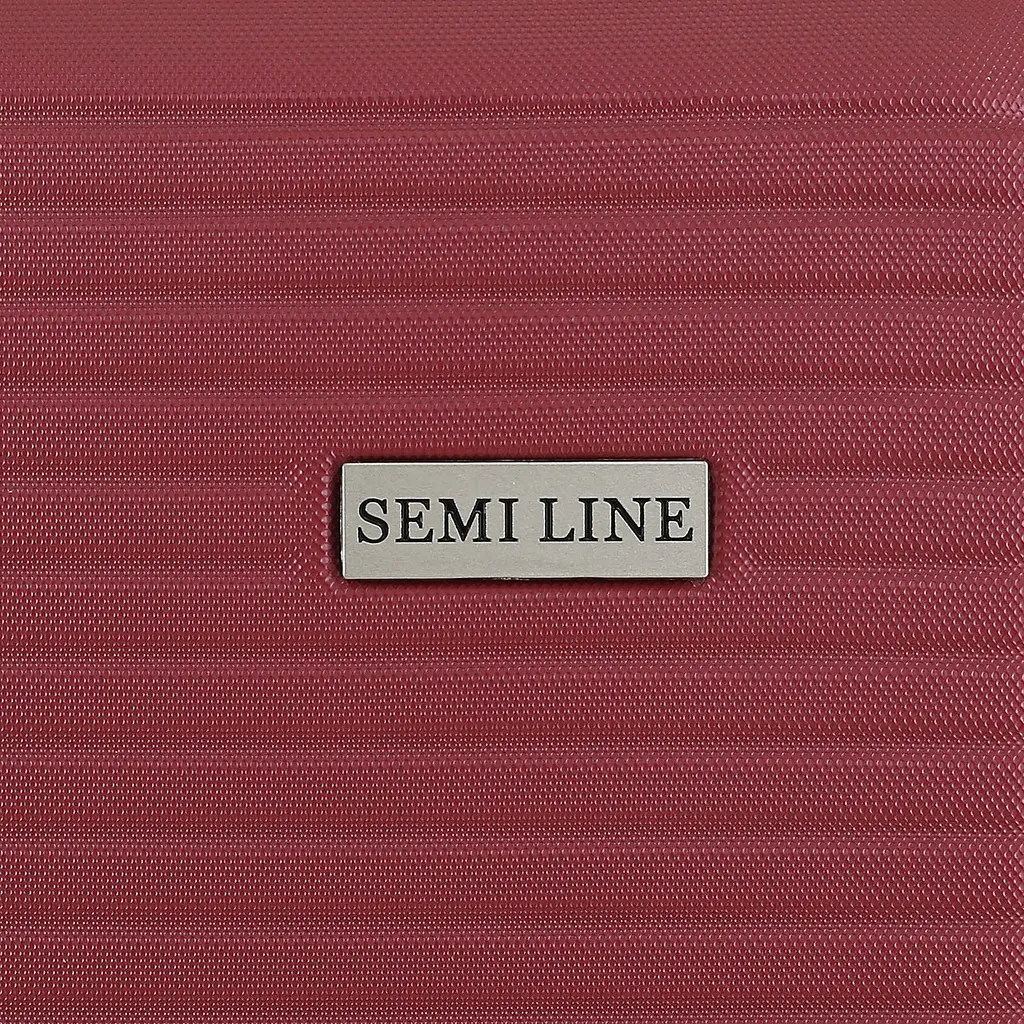 Валіза маленька Semi Line T5639-1 20 дюймів з розширенням ABS-пластик 45 л Вишнева - фото 9
