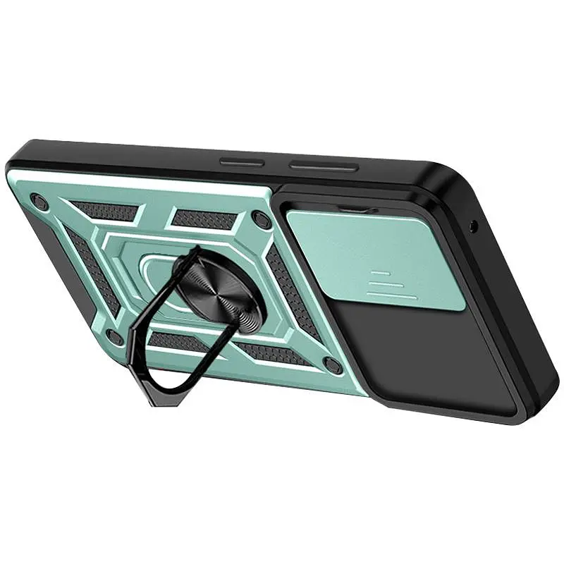 Чехол Ummi Camshield Serge Ring для Samsung Galaxy S20 FE Зеленый / Green - фото 2