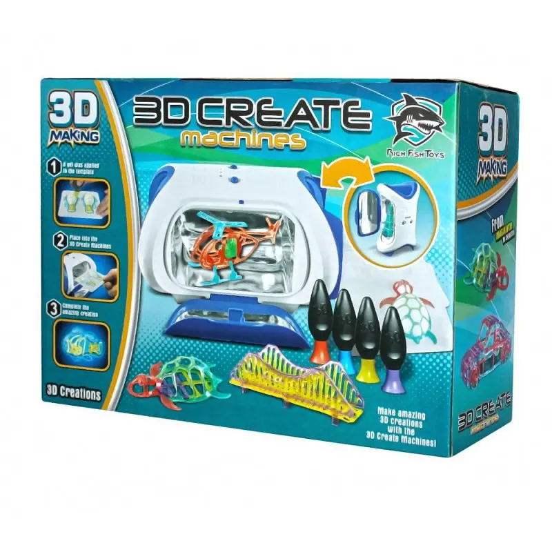 Дитячий 3D конструктор принтер для створення об'ємних фігур Making Create Machines UKC