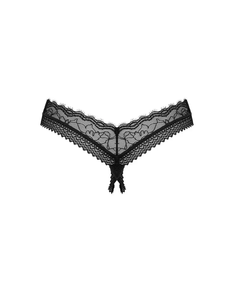 Трусики Obsessive Medilla crotchless thong M/L - фото 4