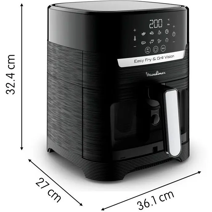 Мультипіч Moulinex Easy Fry&Grill Window 1550 Вт чорна (EZ506820) - фото 5