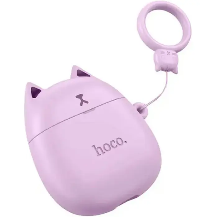 Беспроводная стерео гарнитура Hoco EW45 TWS, BT5.3, 30mAh, 350mAh, 4h, Lilac Cat, Фиолетовый - фото 4