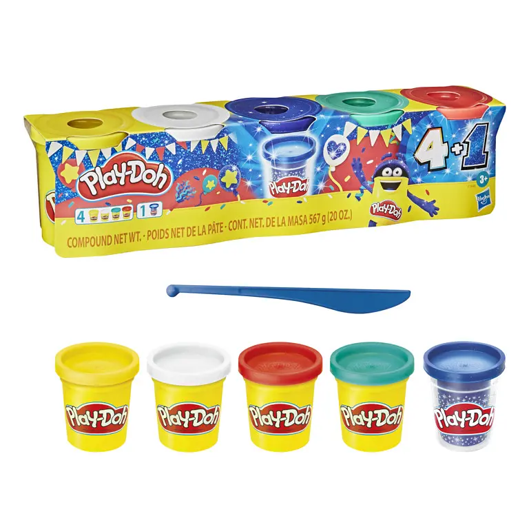Набір пластиліну Hasbro Play-Doh, 5 баночок (F1848) - фото 3