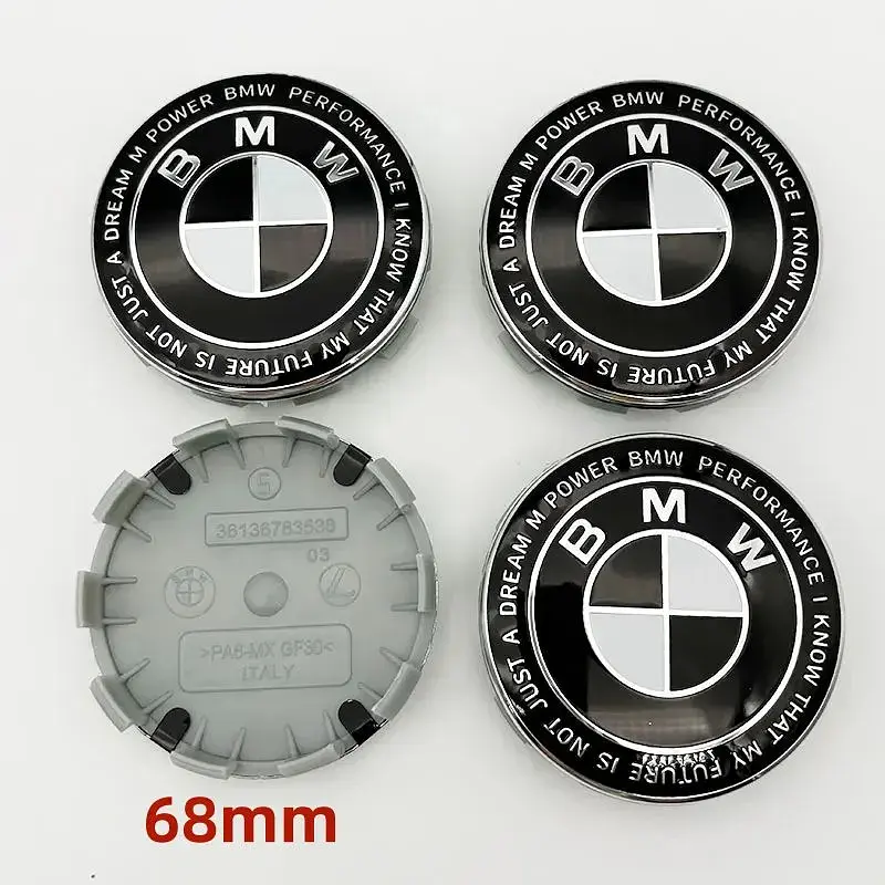 Ковпачки на титани BMW M-Power 68/65 мм Чорні 1 шт (3613 6783536) - фото 4