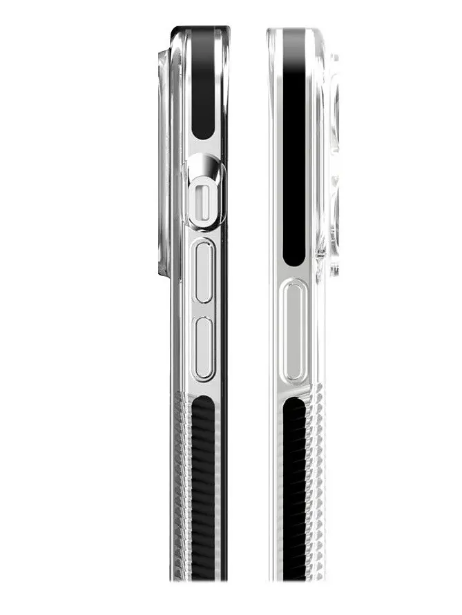 Протиударний прозорий чохол Gear4 Santa Cruz D3O для iPhone 13 Pro Max (6.7") Black + Transparent - фото 2