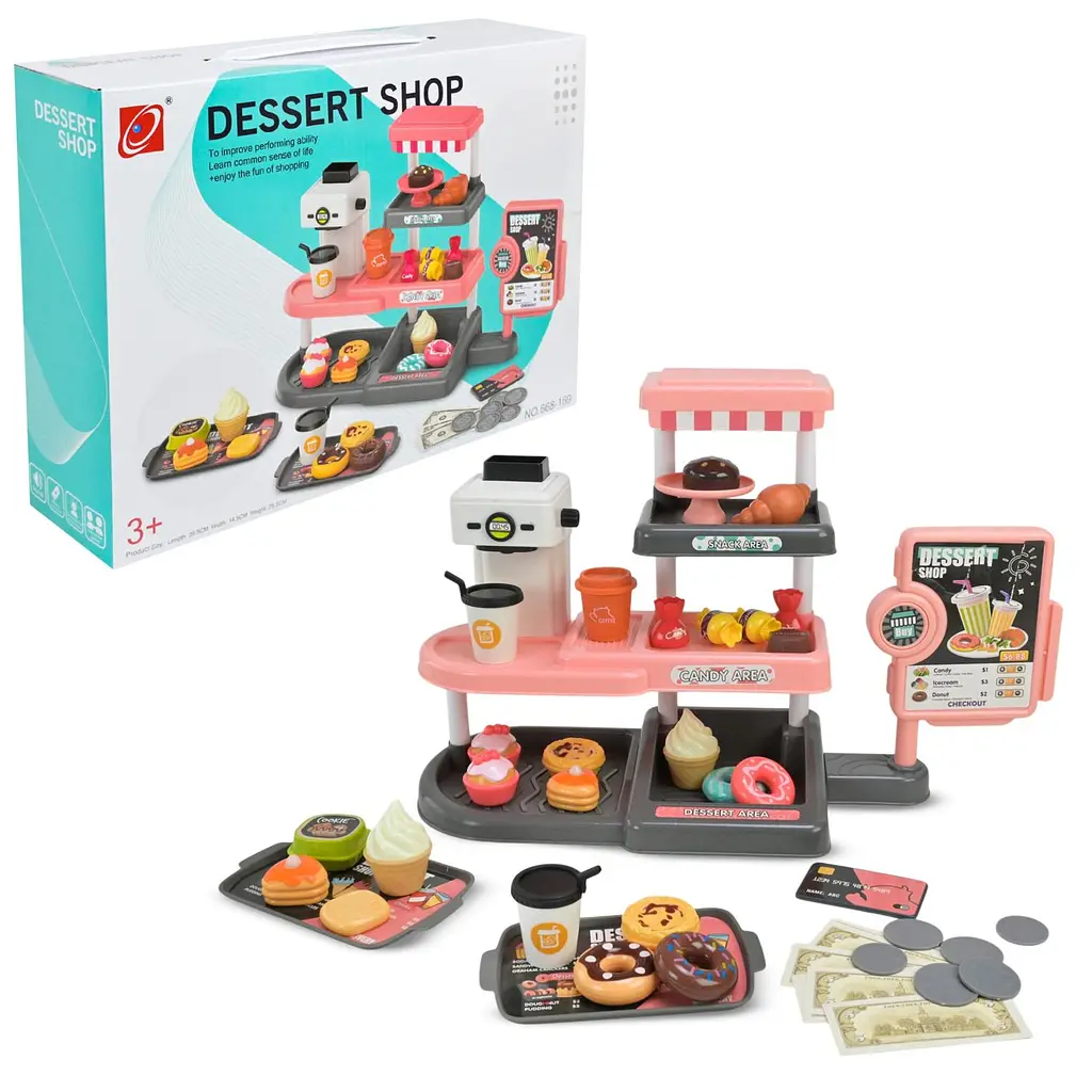 Ігровий набір «Кондитерська» Dessert Shop із прилавком та десертами (668-169)