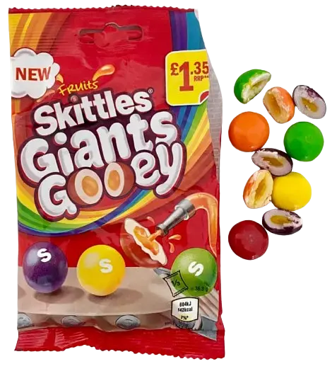 Драже Skittles Giants Gooey Pouch Bag 109g - фото 3