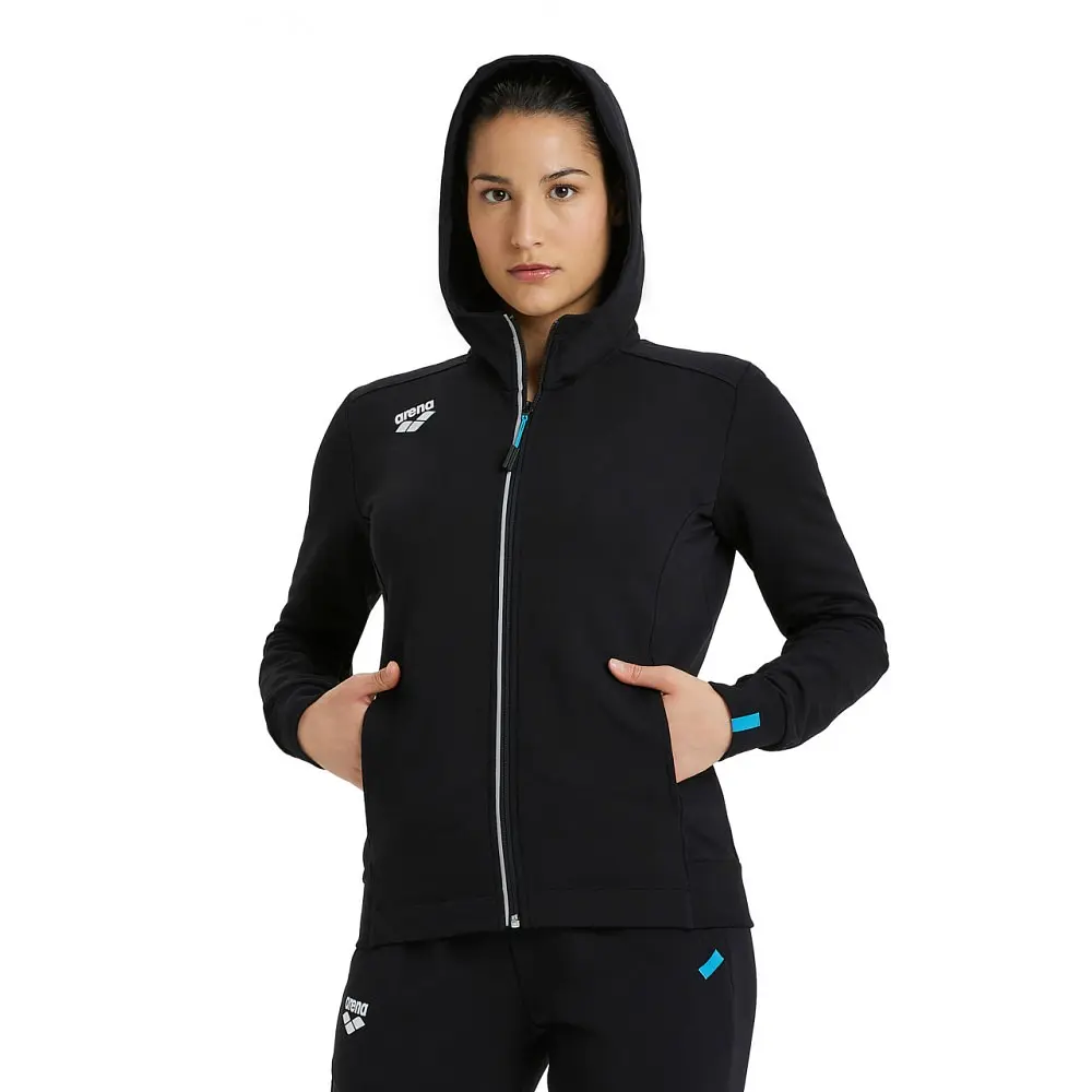 Кофта Arena Team Hooded Jacket Pan W Black XS (1097-004895-500 XS) - фото 3