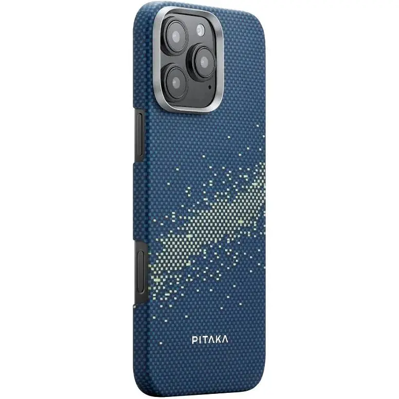 Чохол-накладка Pitaka Tactile Woven Case StarPeak Milky Way Galaxy для iPhone 16 Pro (KI1601PMYG) - фото 2