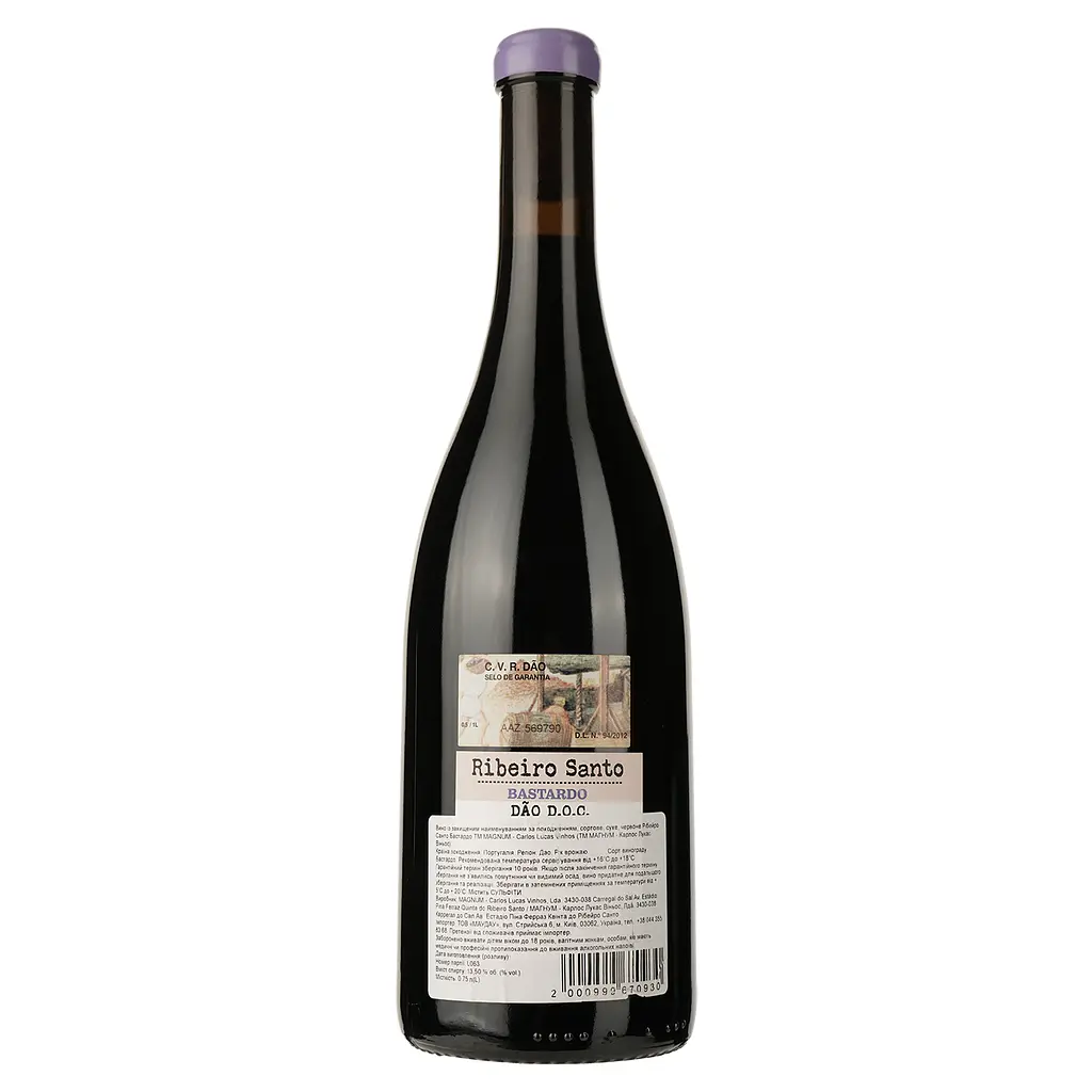 Вино Magnum Ribeiro Santo Bastardo DO Dao 2020 красное сухое 0.75 л - фото 2