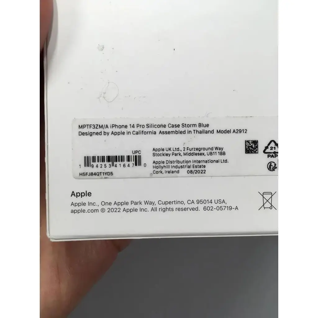 Оригінальний силіконовий чохол Apple Silicone Case MagSafe Storm Blue для iPhone 14 Pro (6.1") (MPTF3ZM/A) - фото 7