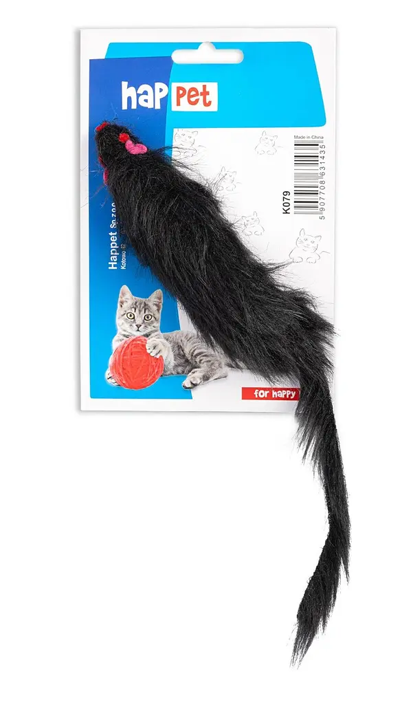 Happet Іграшка для котів довга мишка, 14 см (K079) - фото 3