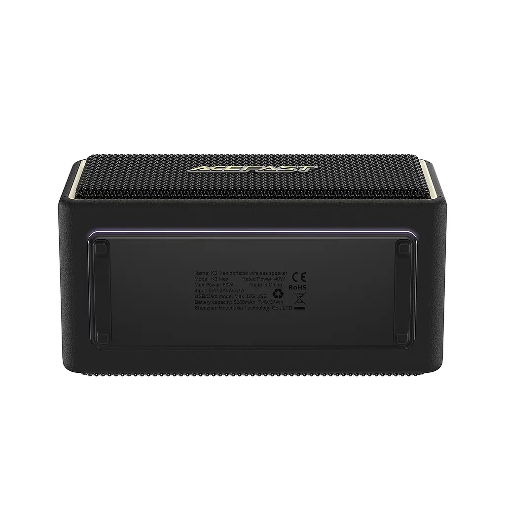 Портативна колонка ACEFAST K3 Max portable wireless speaker Black (6974316285038) - фото 6