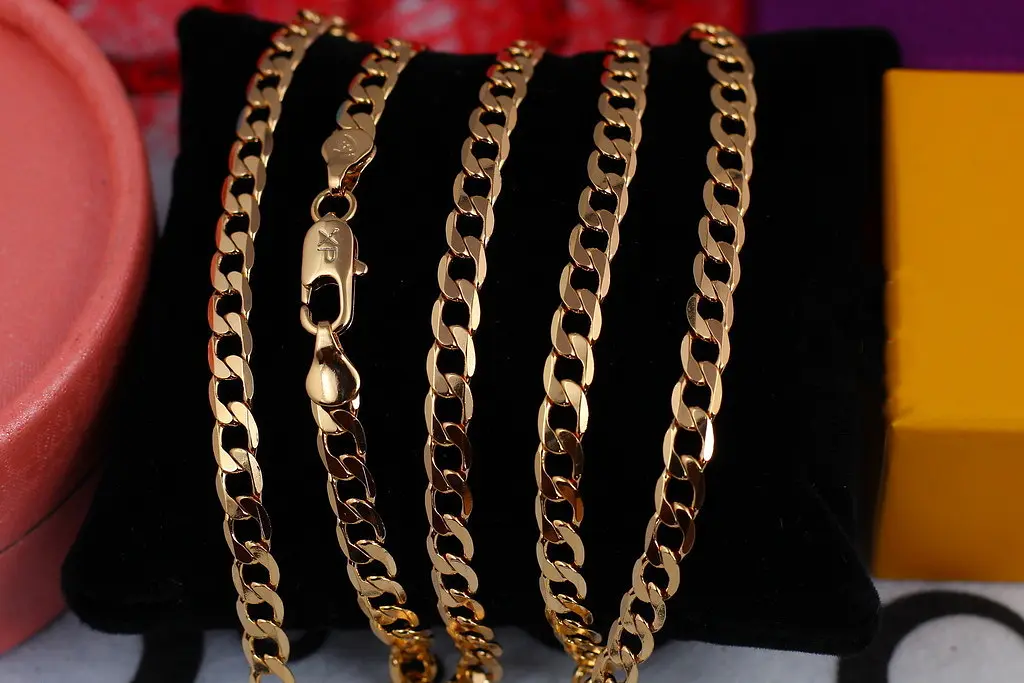 Ланцюг Xuping Jewelry панцирний 55 см 4 мм золотистий