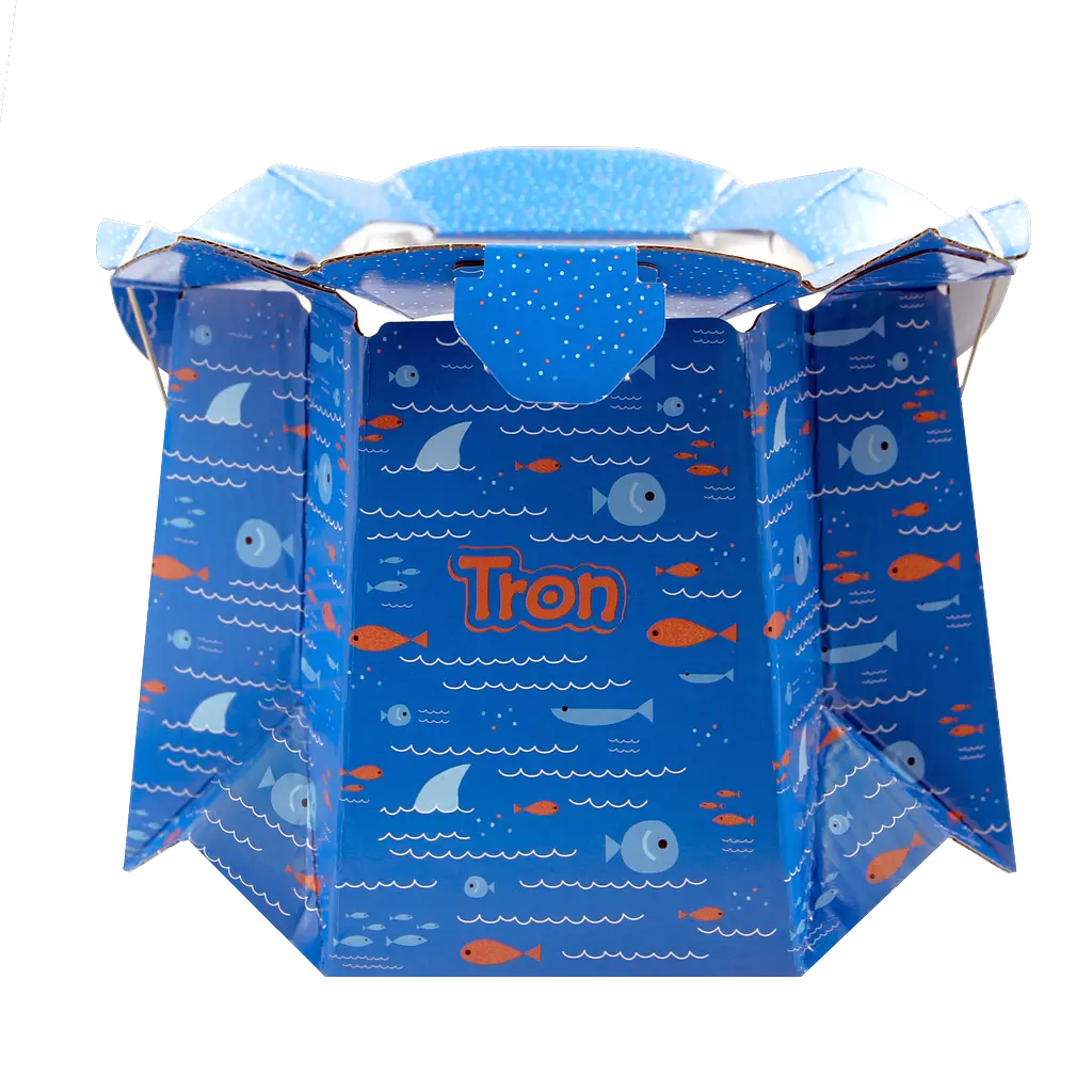 Раскладной одноразовый горшок для детей Tron рыбы - фото 2
