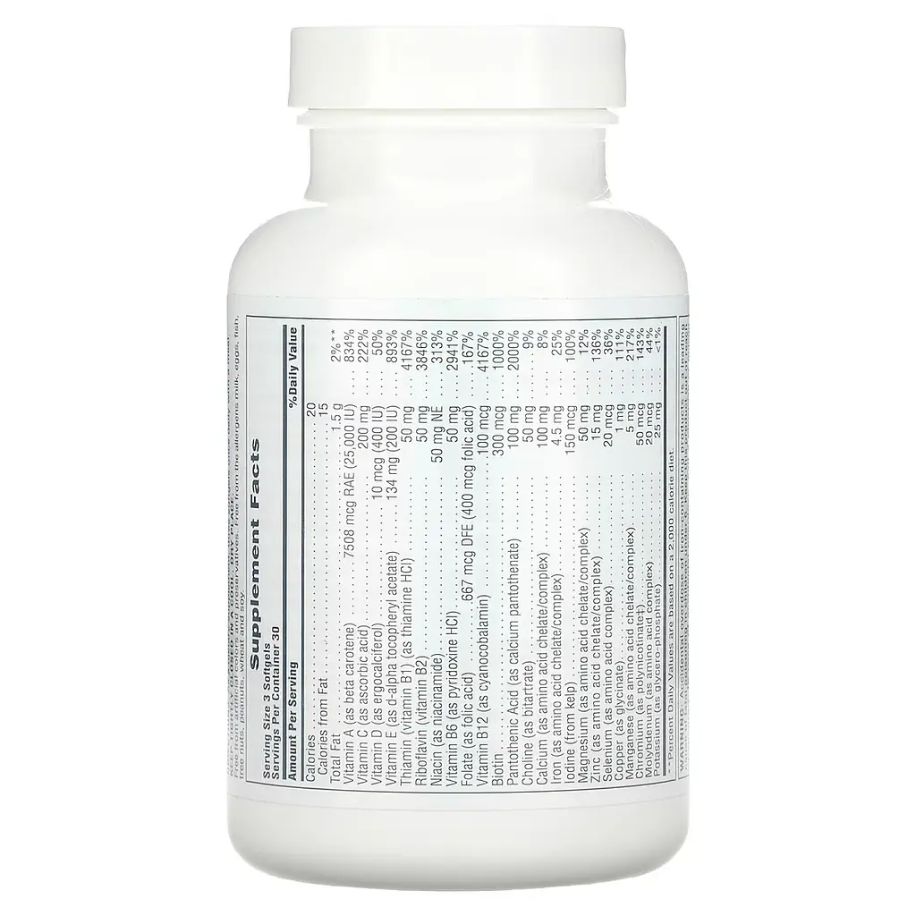 Мультивитамины и минералы Nature's Plus Regeneration Multi-Vitamin & Mineral Supplement 90 гелевых капсул - фото 2