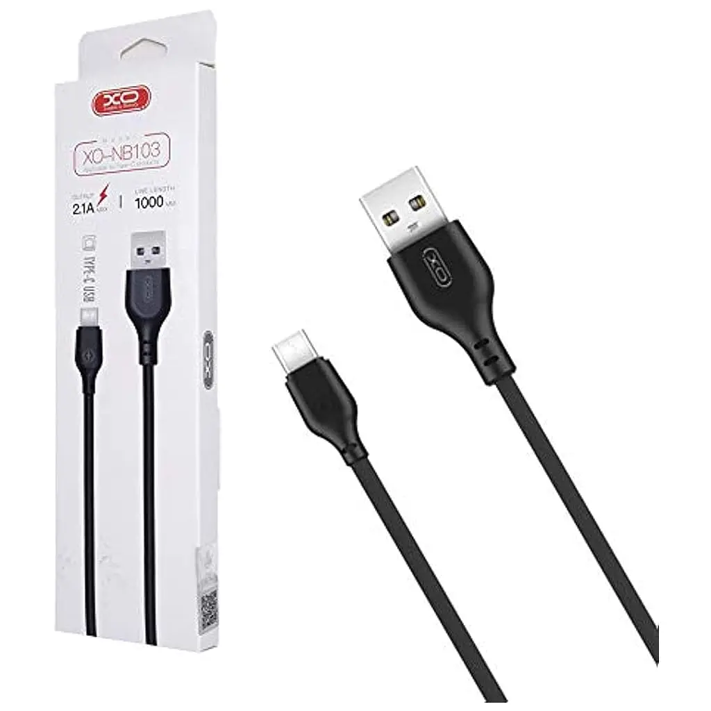 Дата кабель USB 2.0 AM to USB-C 2.0m 2.1A black XO (XO-NB103-TC-2-BK) - фото 3