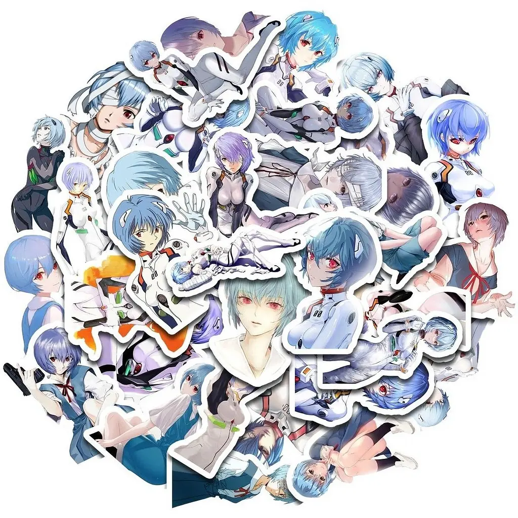 Стикерпак GeekLand Evangelion Ayanami Rei 45 штук (SP AR 01) - фото 1