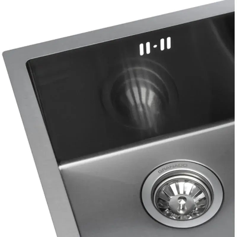 Мийка кухонна GRANADO Under top mini STEEL S201 black (GS10201B) - фото 4