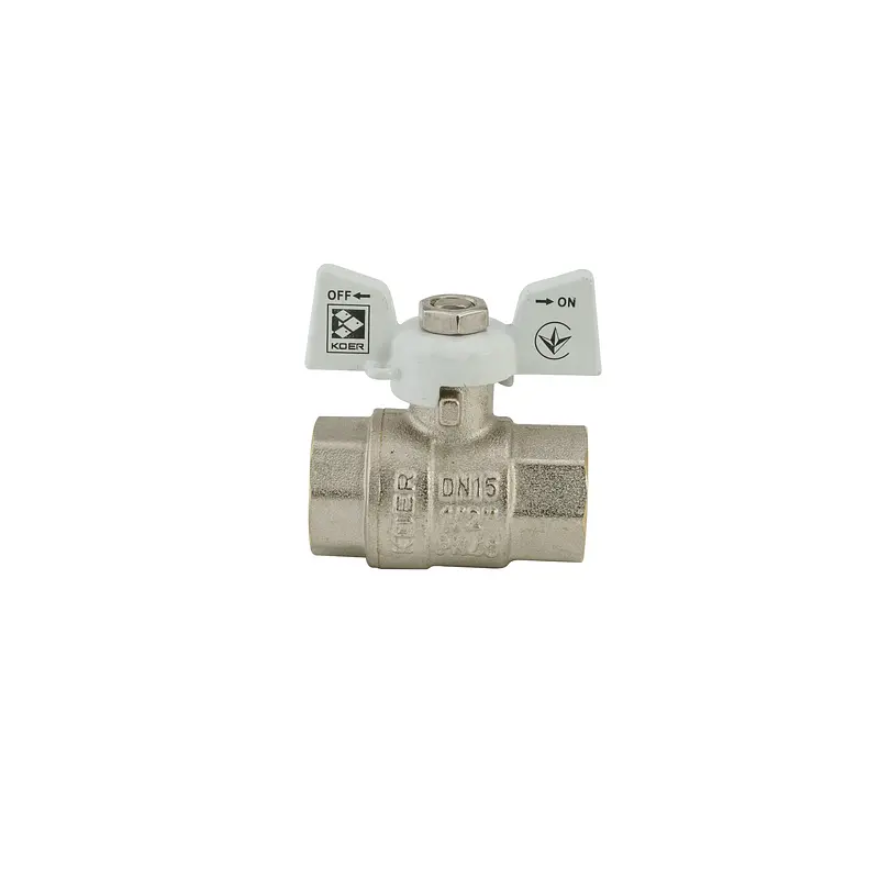Кран кульовий Koer 1/2" ГГМ (KR.217.W) білий KR0177 - фото 5